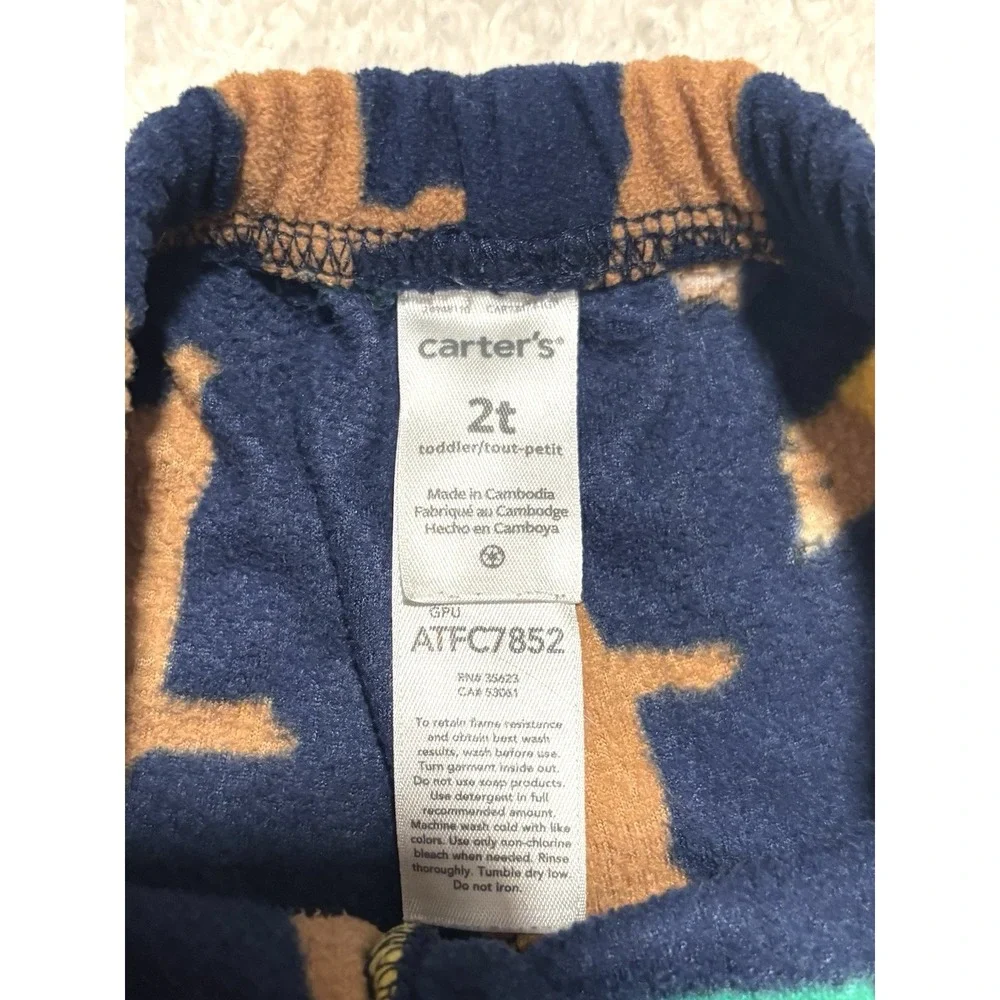 Carters Bear Pajamas‎ 2 Piece Fleece Set Long Sleeve Boys Size 2T